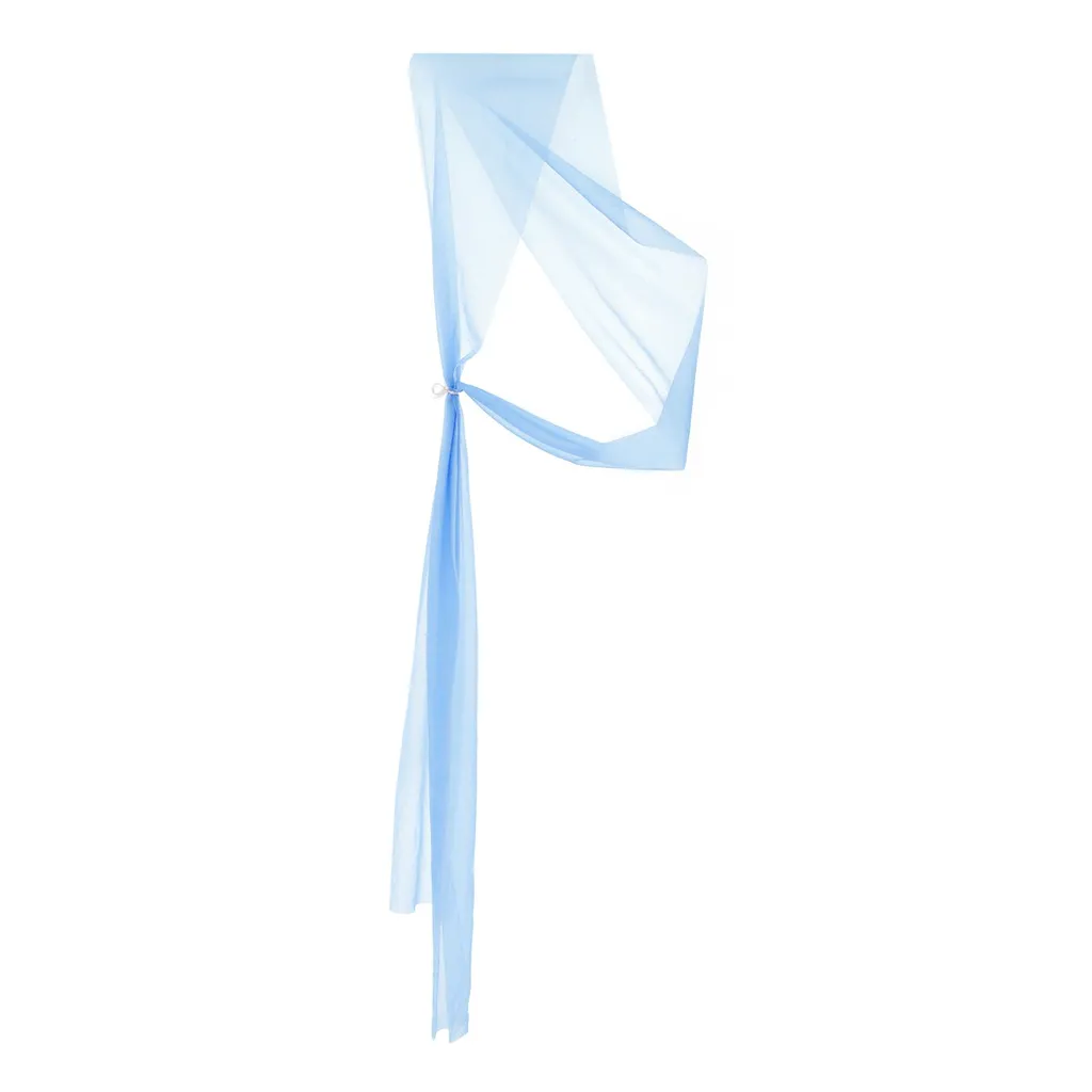Décoration Chaise Mariage Bleu Ciel : 50 Nœuds en Tulle pour Réception