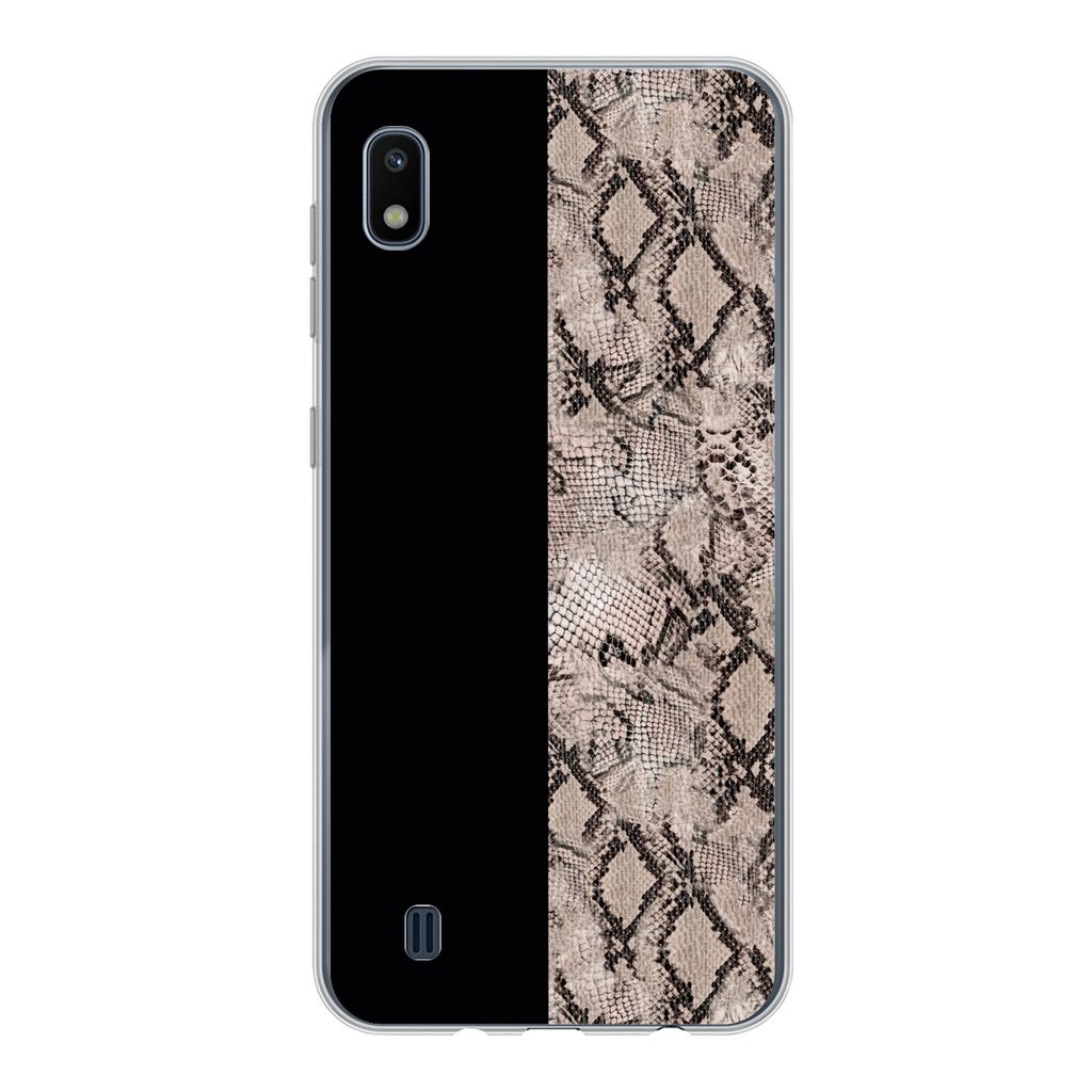 MuchoWow Handyhülle Schutzhülle Hülle für Samsung Galaxy A10 Schlangen - Design - Reptilien Silikon Softcase Handy Hülle - Schutzhülle