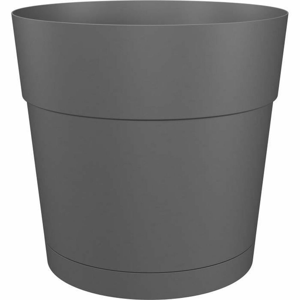 Artevasi Weiß Anthrazit Kunststoff Rund Rund Kunststoff Pflanzgefäß Ø 40 cm