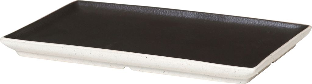 Broste Copenhagen Eli Mat Charcoal Teller eckig 20 cm
