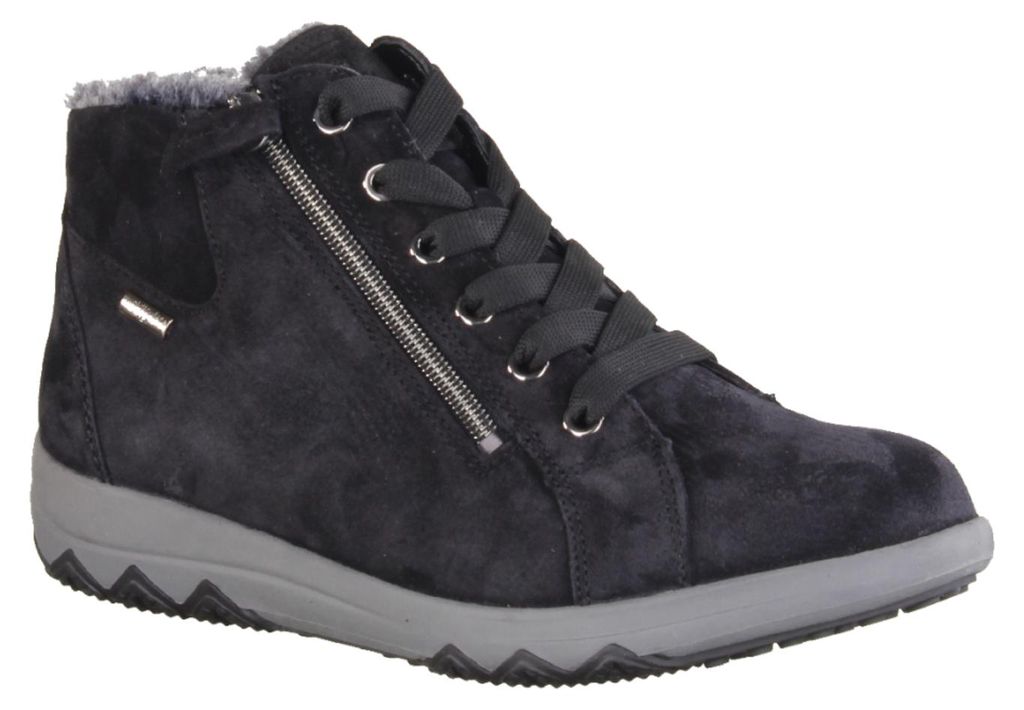 Stivaletti da donna con lacci, modello Teresa, colore nero, Immagine del prodotto 