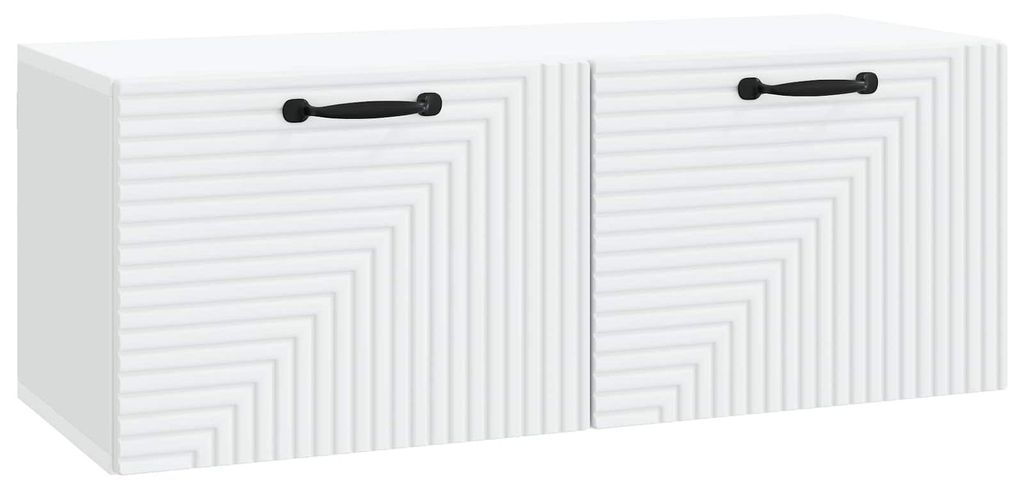 vidaXL Wandmontierter TV-Schrank Weiß 78,5 x 31 x 30 cm Holzwerkstoff