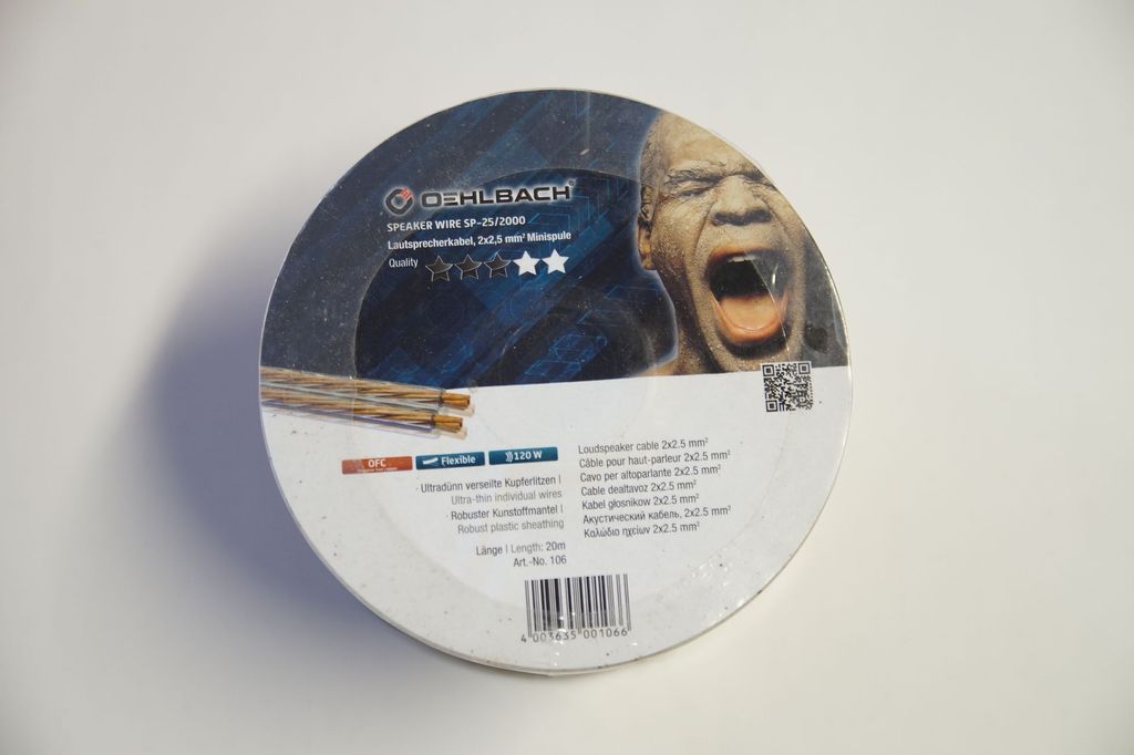 Cavo Oehlbach Repro 2,5mm, 20m Immagine del prodotto 