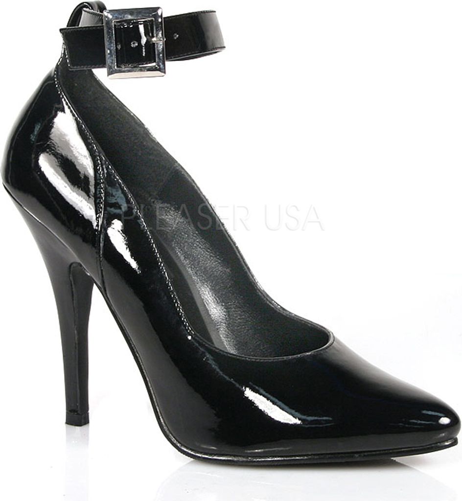 PLEASER SEDUCE-431 y High Heels-Pumps Schwarz Lack