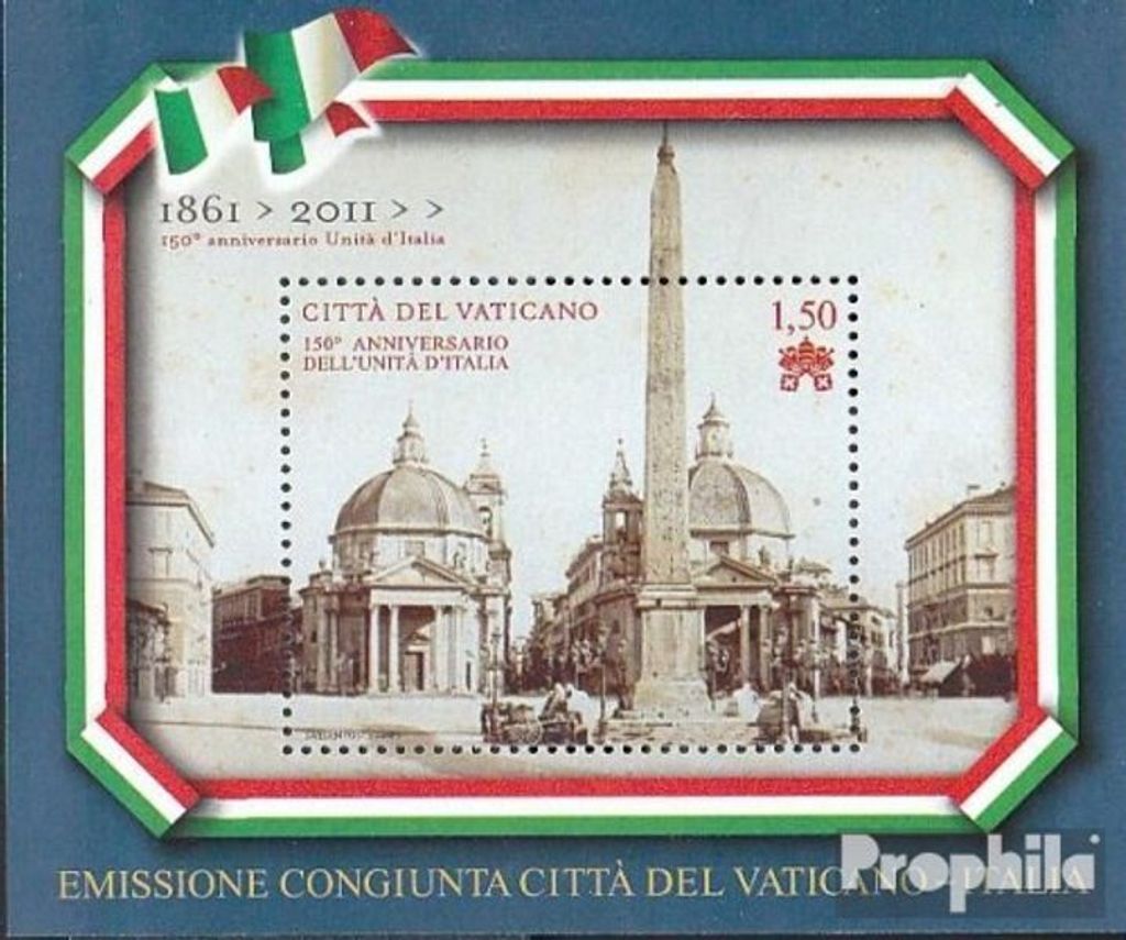 Briefmarken Vatikanstadt 2011 Mi Block35 (kompl.Ausg.) gestempelt Einheit Italiens