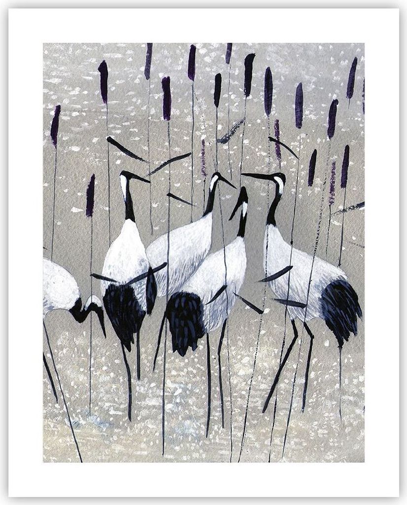 Poster - Poster ohne Rahmen - Vogel Natur Wasser - 40x50 cm - Wand Bild - Wanddeko - Wandbilder - Kunstposter - Wandposter - Bilder - Kunstdruck - ...