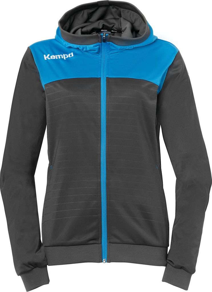 Kempa EMOTION 2.0 HOOD JACKET WOMEN XL anthra/kempablau