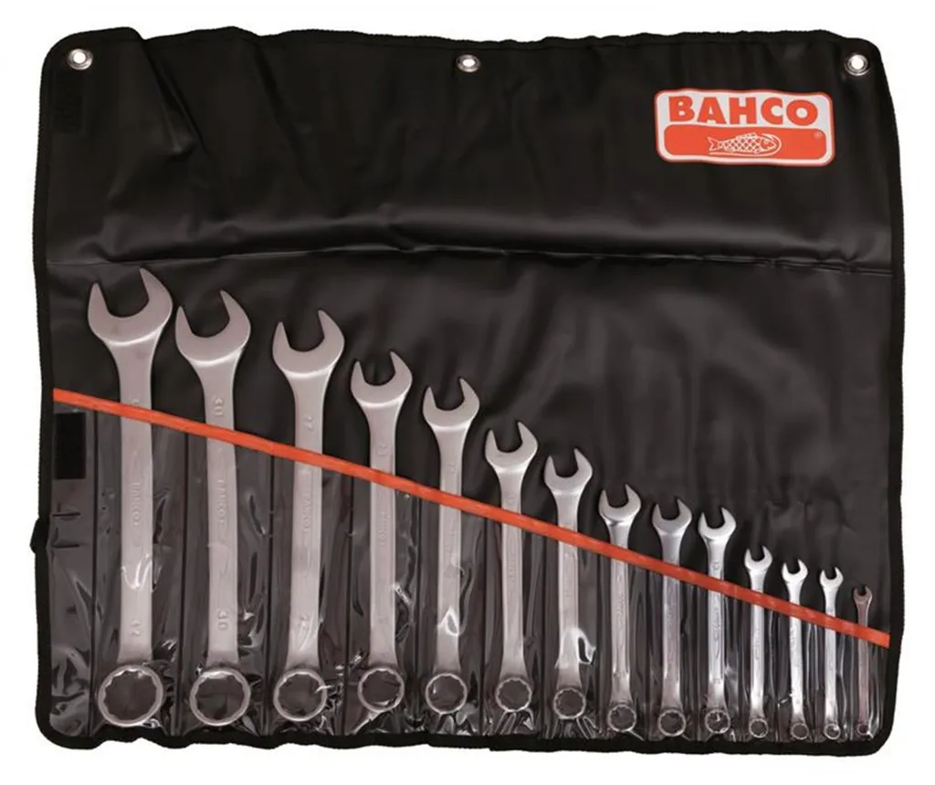 Coffret de clés mixtes Bahco 111M/14T pour mécanique et entretien