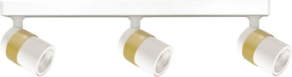 Luminaire de Cuisine Spot Anillo 3 têtes GU10 Blanc pour Plan de Travail