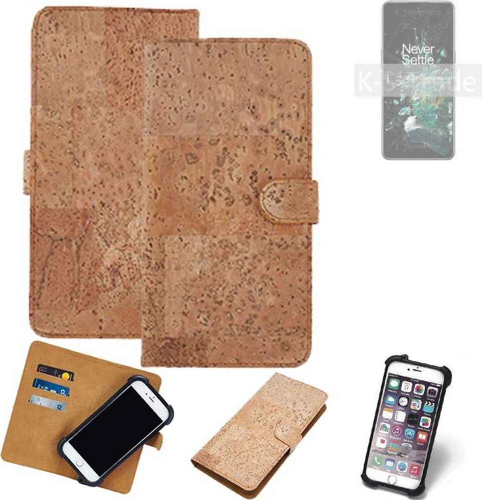 K-S-Trade Hülle kompatibel mit OnePlus Ace Pro Kork Handyhülle Cover Schutzhülle TPU Case Bumper in Hellbraun, (1x)