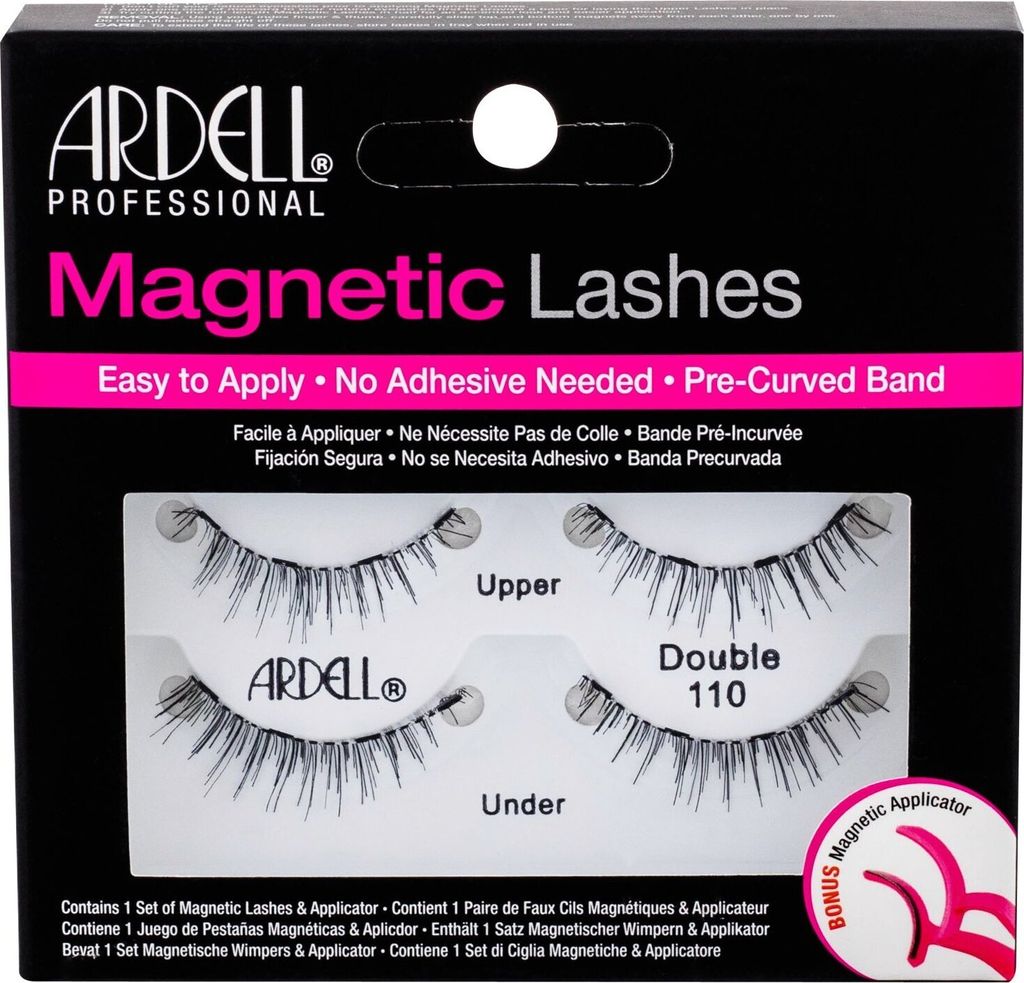 Ardell | Magnetische Wimpern - Double 110 - 2 Paar - Wiederverwendbare Wimpern - Schwarz
