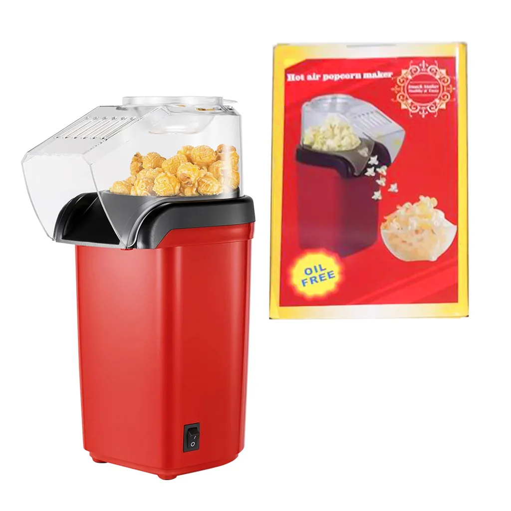 Machine à pop-corn électrique One-Touch rouge compacte pour la maison - 10