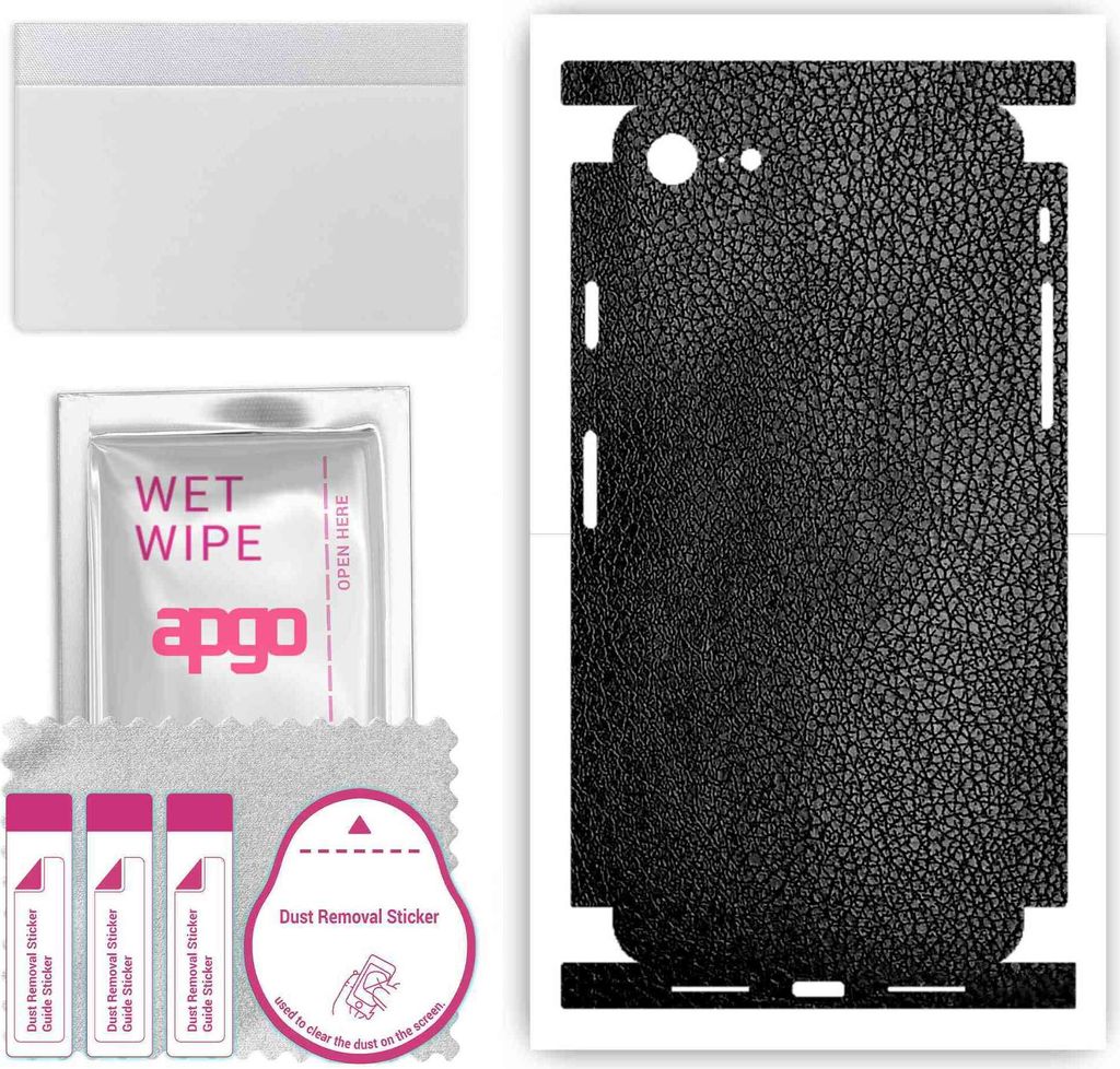 apgo Rückseite + Seiten Schutzfolie, Skin, kompatibel mit Apple iPhone 8, Hinten Displayschutzfolie aus Vinylfolie, kratzfest, einfache Montage - ...