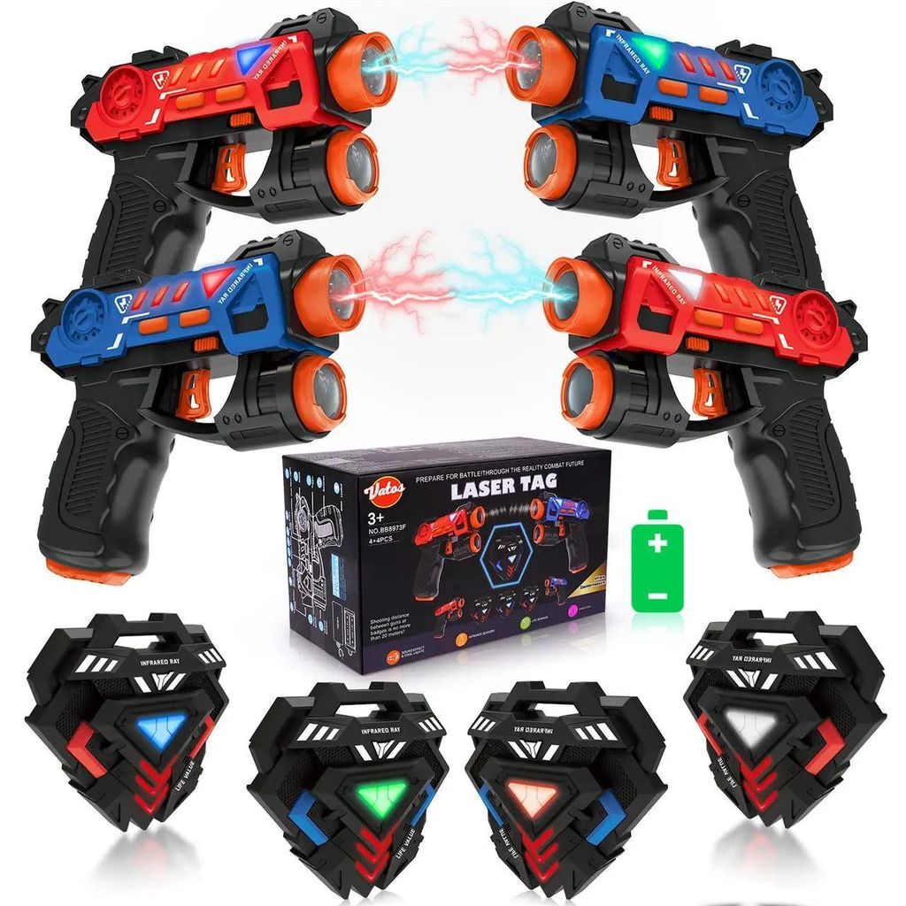 Laser Tag na podczerwień – zestaw zawierający 4 pistolety Zdjęcie produktu 
