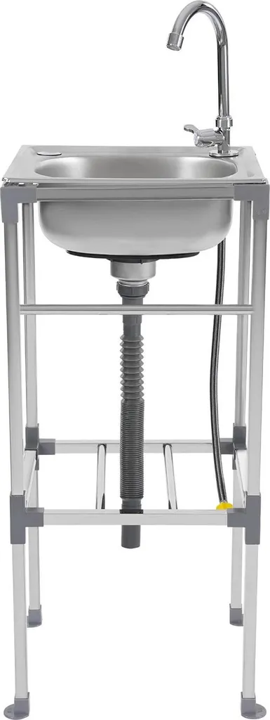 Lavello Industriale Inox 42×37×83 cm - Postazione Lavaggio Indipendente