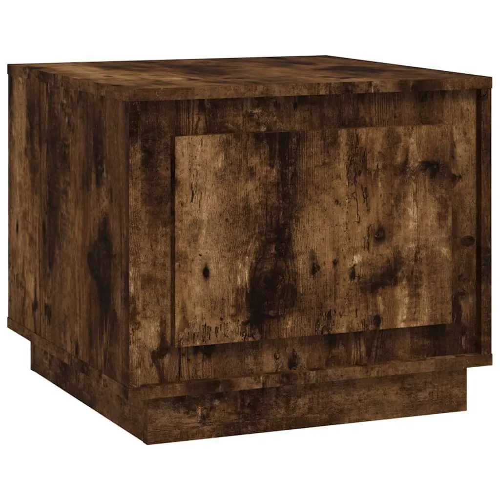 Tavolino in rovere fumé 51x50x44 cm materiale a base di legno