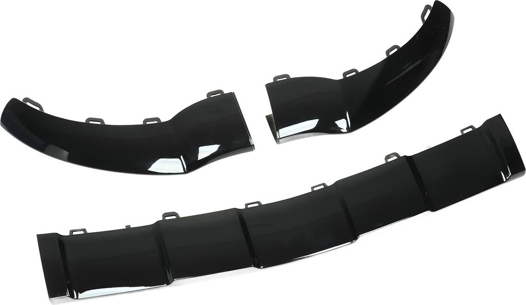 3pcs Gloss Black vordere Stoßstange Niedriger Trimmersatz für Mercedes -Benz Gle -Class C292 Coupé AMG Line Facelift 2016–2019