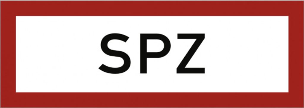 Dreifke Schild SPZ, Alu, 297x105 mm