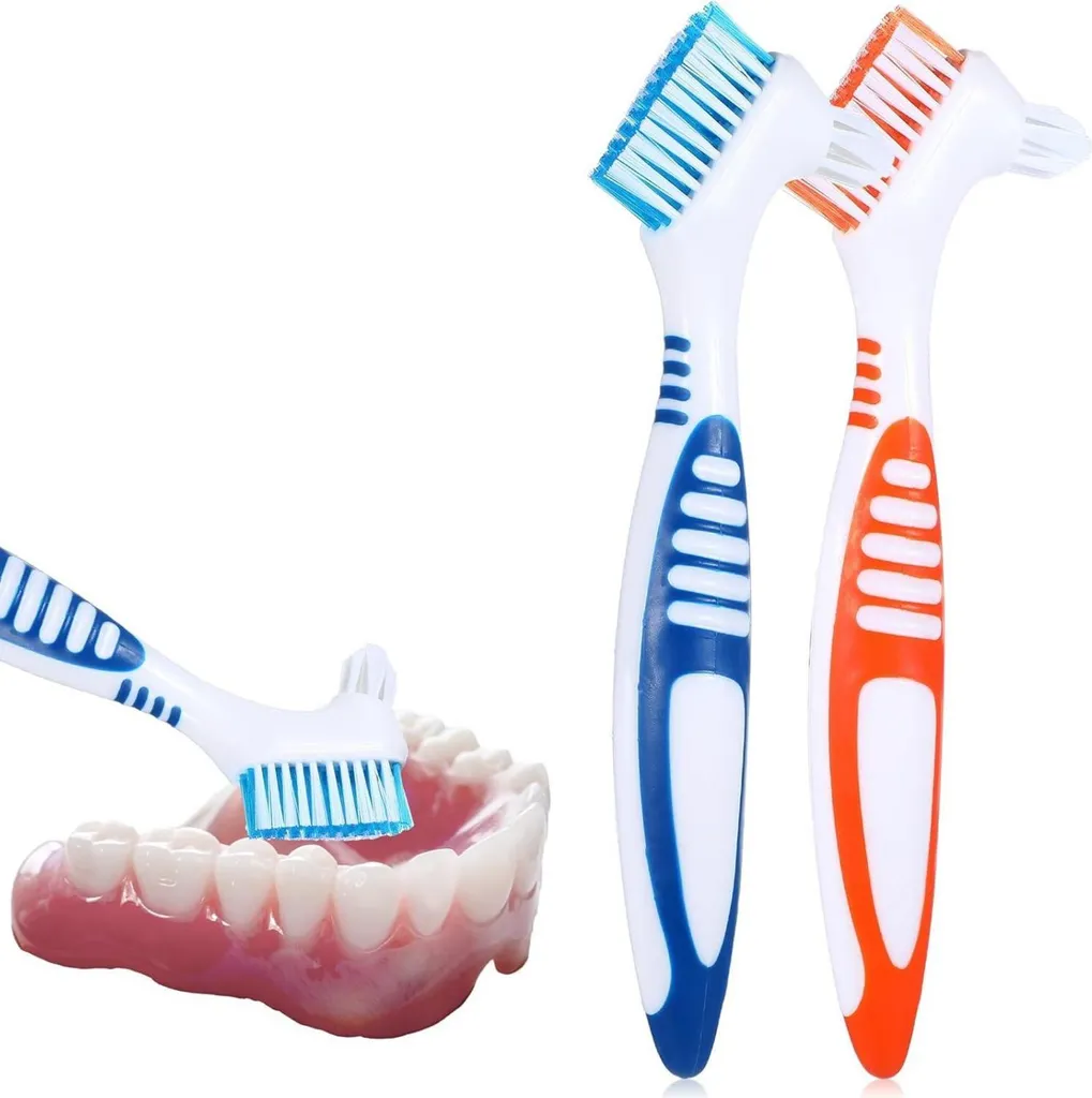 Spazzolino di ricambio per denti a doppia testa con setole morbide 2 pezzi verde/viola