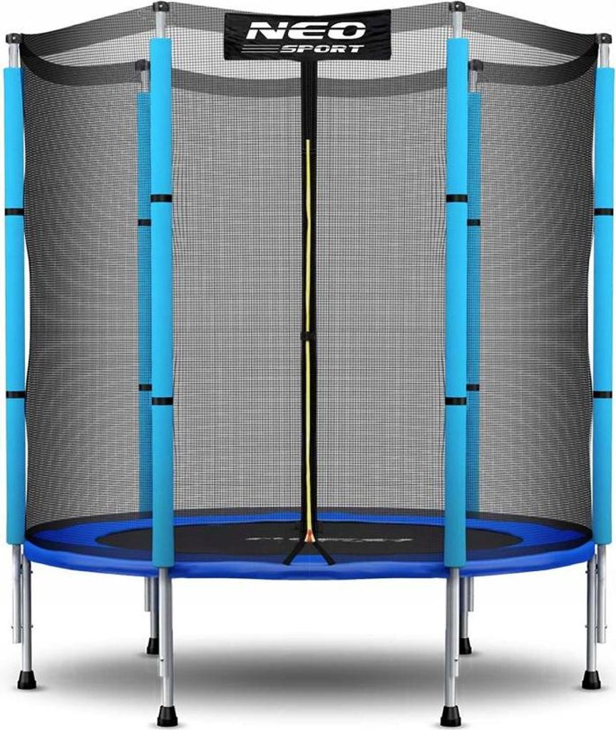 GARTENTRAMPOLIN 140 cm 4ft MIT OUTDOOR-NETZ NEOSPORT FÜR Produktbild 