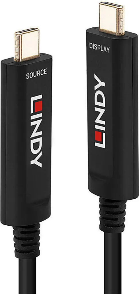 Câble USB C Vidéo Hybride en Fibre Optique 15m pour Écran et Projecteur