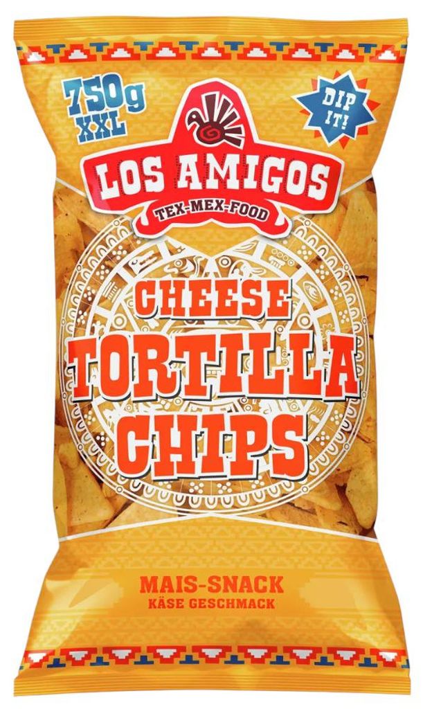 Los Amigos Tortilla Chips Cheese 750g – Knusprige Maischips Produktbild 