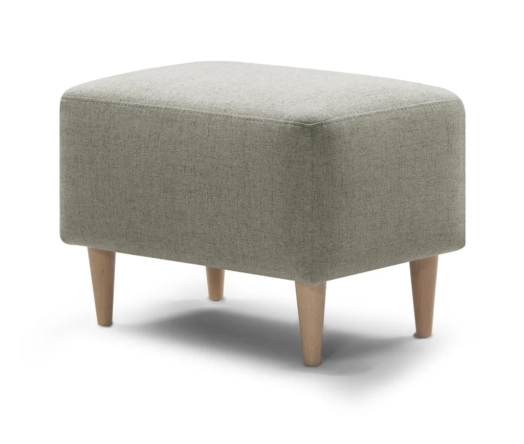 Tabouret rembourré confortable avec pieds bois stables XDREAM