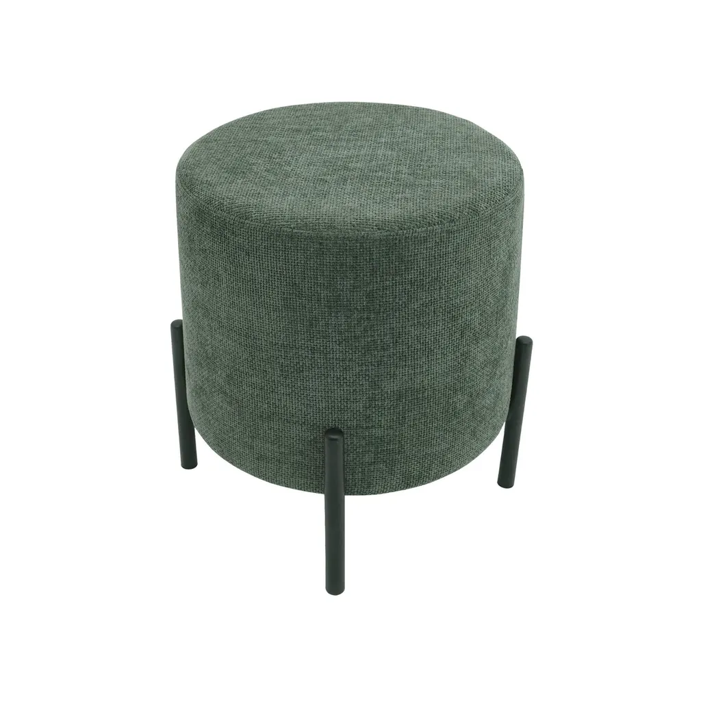 Siège d'Appoint Confortable Vert Foncé pour Salon et Chambre 43cm