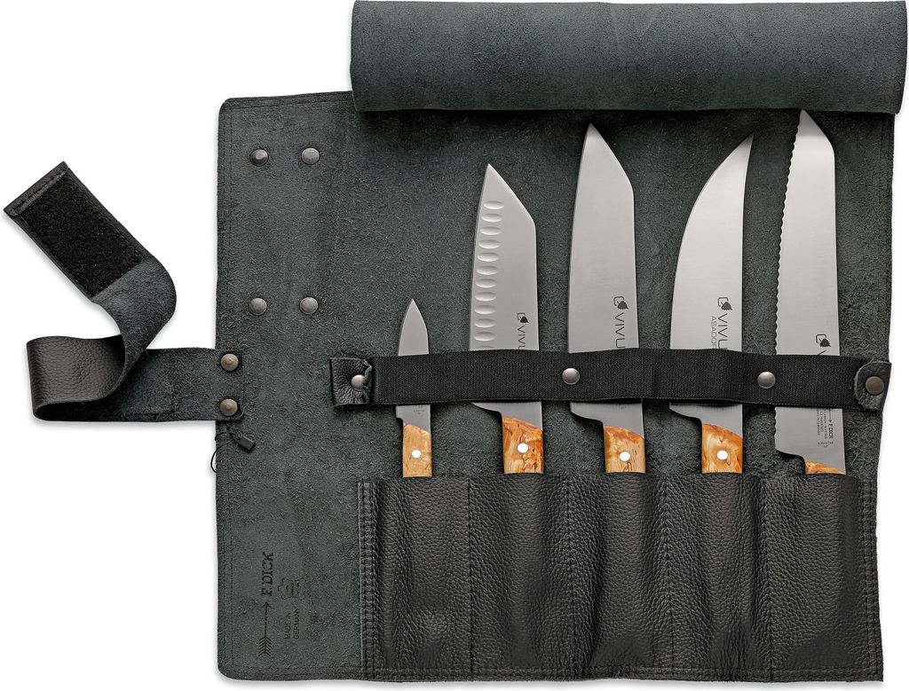 F. DICK Ledertasche VIVUM Office-/Santoku-/Koch-/BBQ- u. Brotmesser 83668000-01