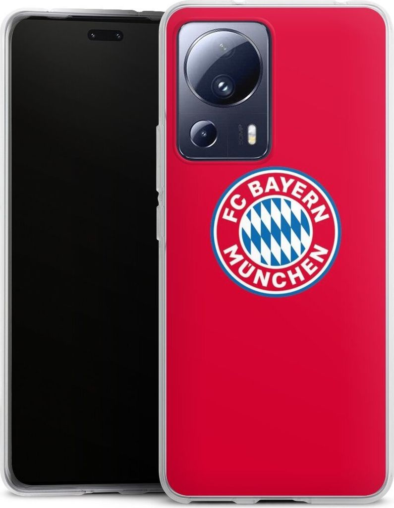 DeinDesign Handyhülle für Xiaomi 13 Lite Silikon Hülle Case Smartphone Schutzhülle FC Bayern München FCB Logo