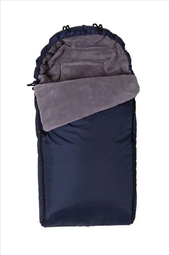 Sac de couchage poussette hivernal 80x100 BabyMatex Mars bleu et gris