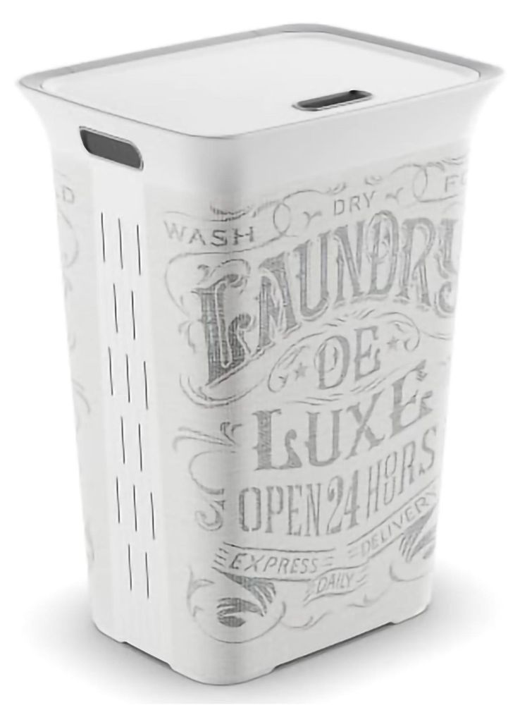 KIS Laundry de Luxe Chic Style - 60 l - Grau und Weiß Produktbild 
