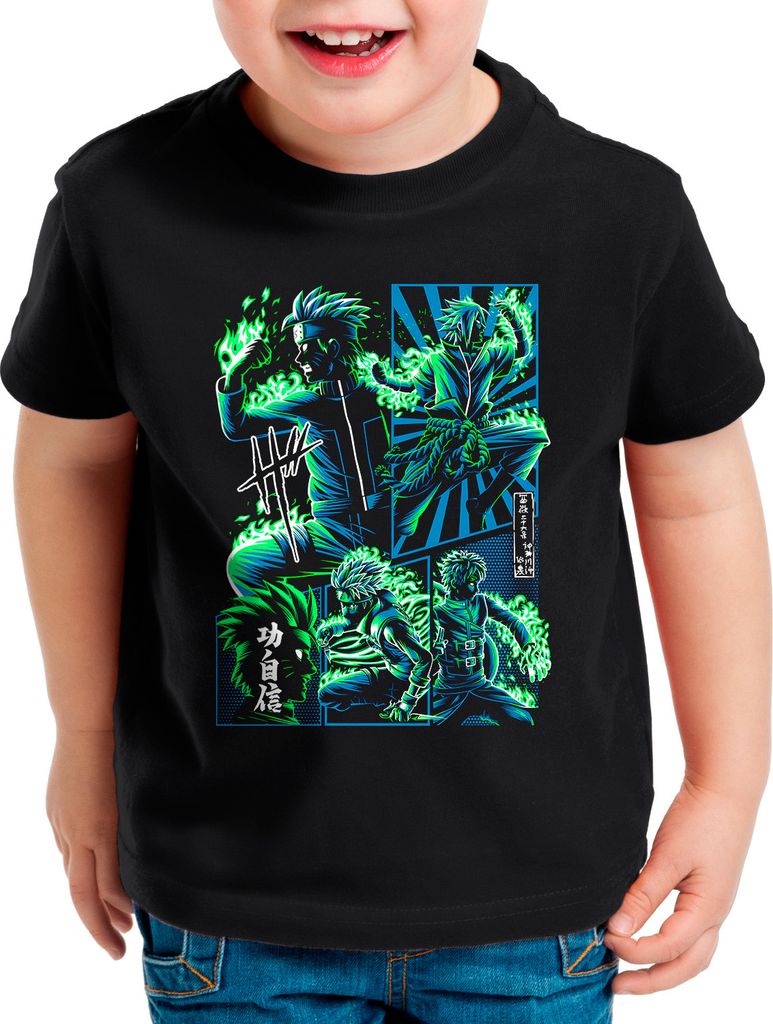 style3 Ninja Action Kinder T-Shirt ninja anime manga cosplay