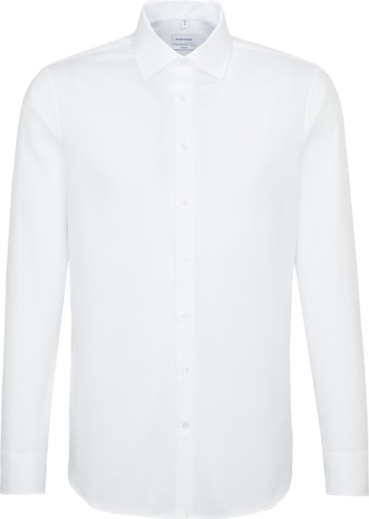 Seidensticker BUSINESS Herren Hemd Langarm Kent X-Slim-Fit Weiß 44