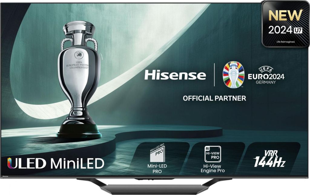 Hisense 55U7NQ 139cm (55 Zoll) Fernseher, 4K Mini LED ULED HDR Smart TV