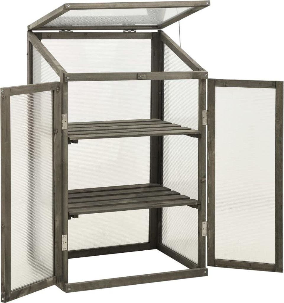 vidaXL Gewächshaus 60x45x100 cm Tannenholz Produktbild 