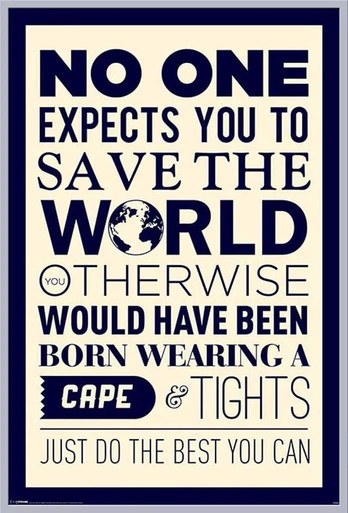 Cadre mural incassable en acrylique et affiche Save The World Shinsuke