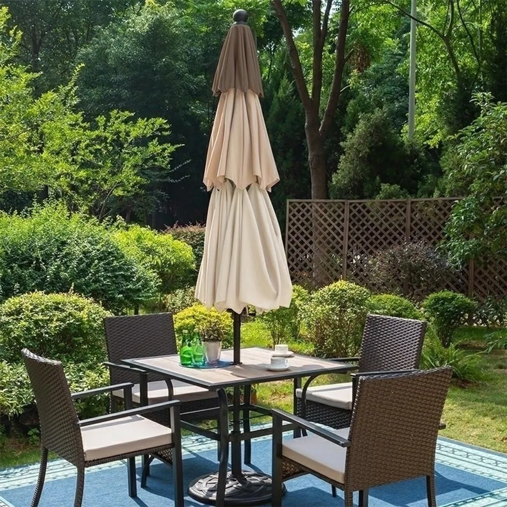Grand Parasol de Jardin à Triple Étage Gotel L43E pour Terrasse Pro
