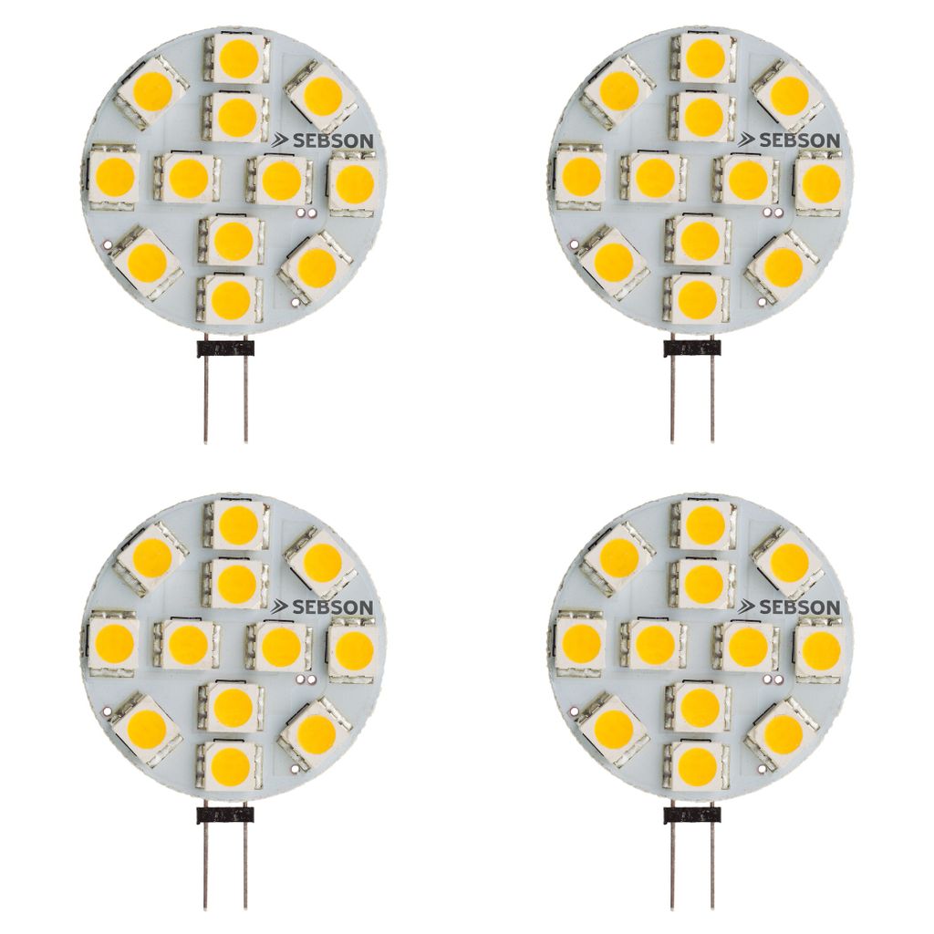 GU4 LED G4 12V SEBSON LED LED Lampen MR11-4x LED Lampen G4 MR11 warmweiß 