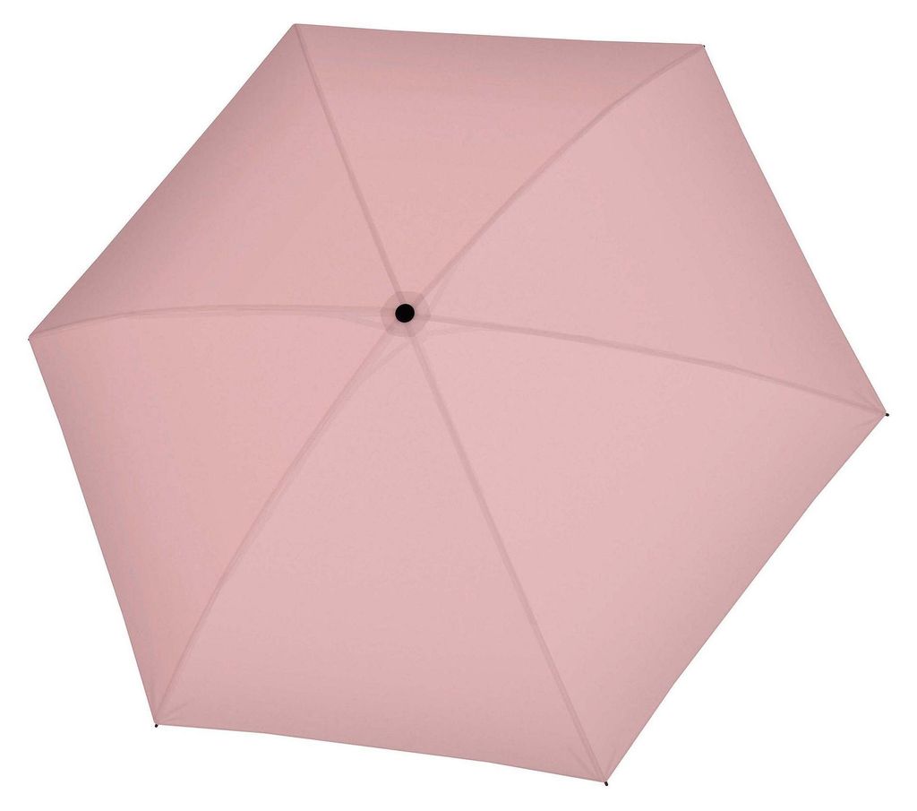 doppler Taschenregenschirm Regenschirm Zero,99 Mini Uni Dusty Pink lachsfarben