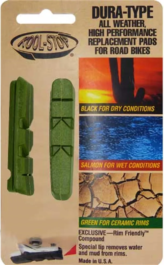 Kool-Stop Dura R4 Gommes Vertes Haute Friction pour Jante Céramique