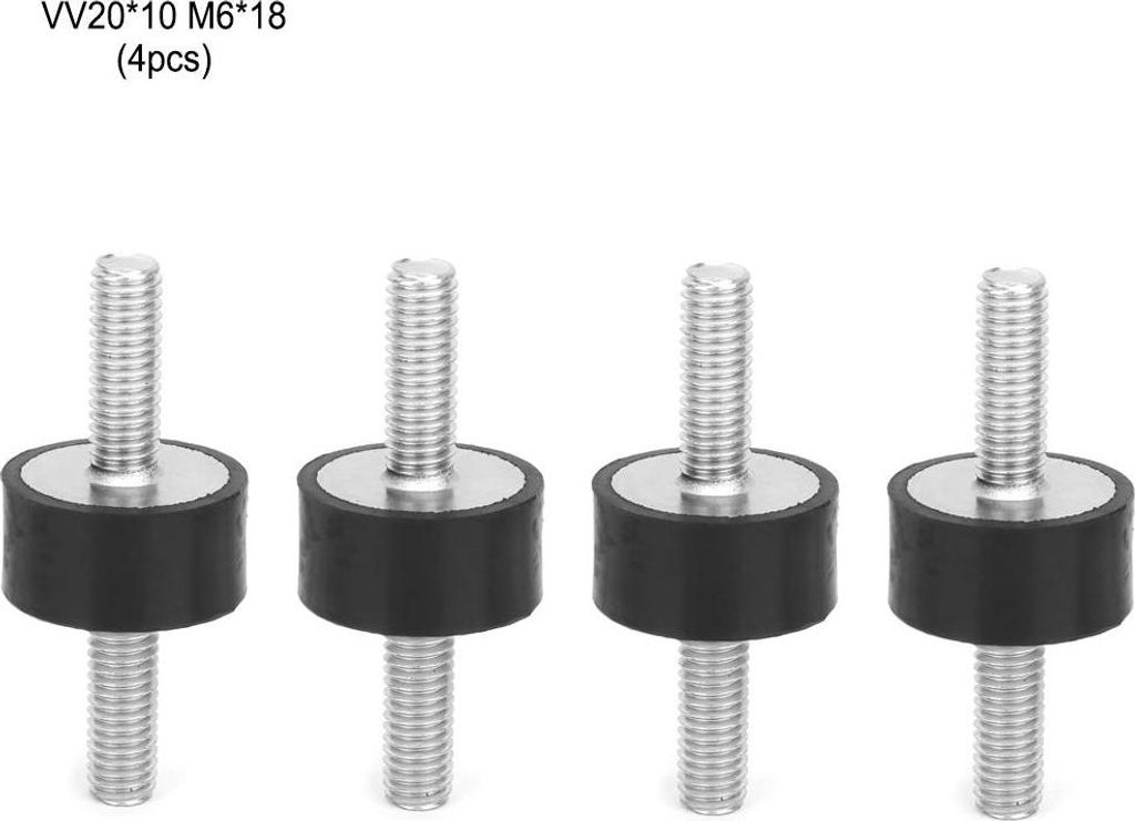 4er-Set M6 Gummipuffer Anti-Vibrations-Muffen für Auto, Boot, Kompressor und Motor (VV2010 M618)