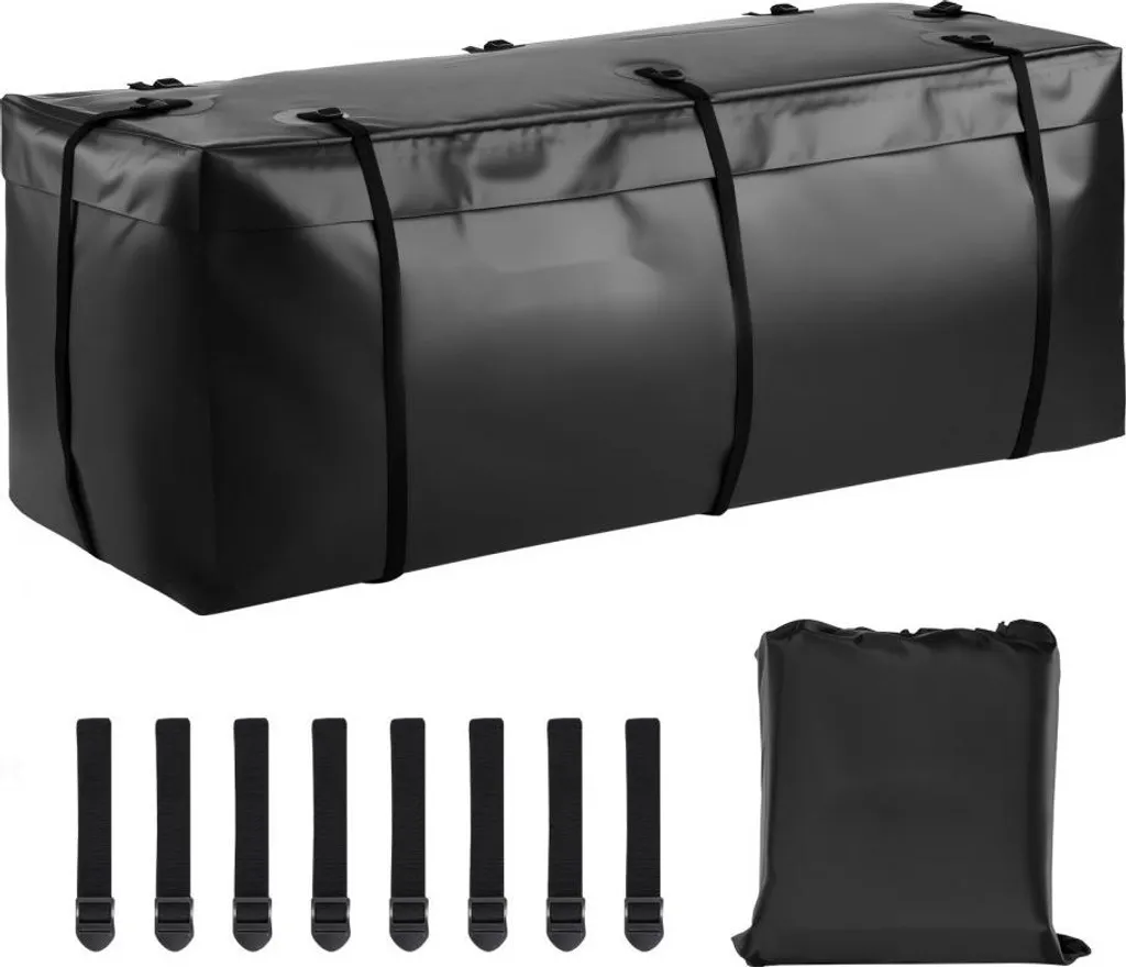 Coffre de rangement souple pour attelage 566L - Protection bagages 120cm