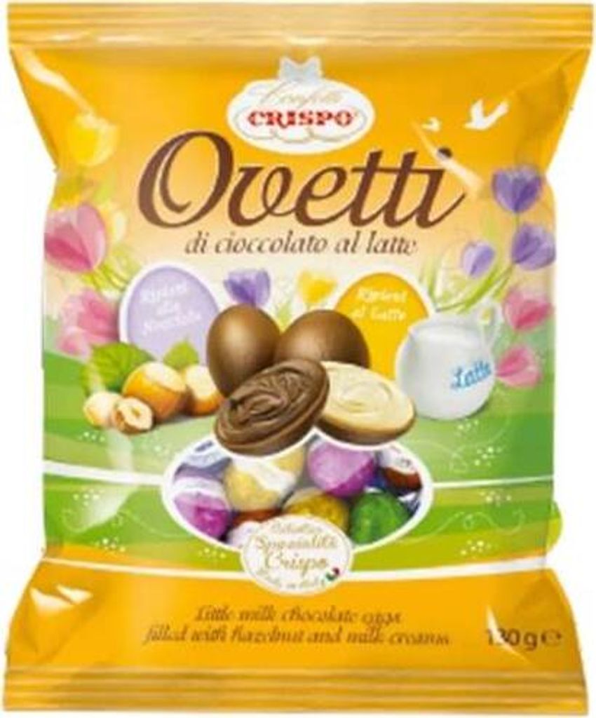 Vanille-Schokoladen-Ovetten von Cioccolate al latte 130g - Crispo