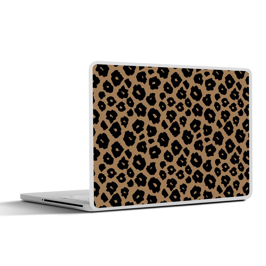 MuchoWow Laptop Aufkleber Sticker Cover Muster - Jaguar - Punkte 36.5x27.5 cm - Laptop-Sticker