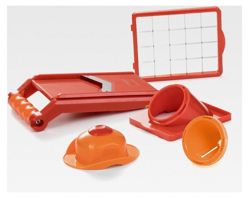 Nicer Dicer Chef S Premium Set 5-teilig zum Schneiden von Gemüse und Obst für Salate und Eintöpfe, Würfel- und Stiftenschneider, Spiralschneider