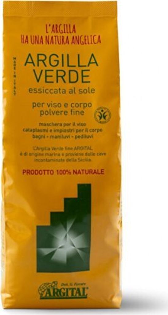 ARGITAL mletý zelený íl na tvár a telo, 1000 g prášku Obrázok produktu 