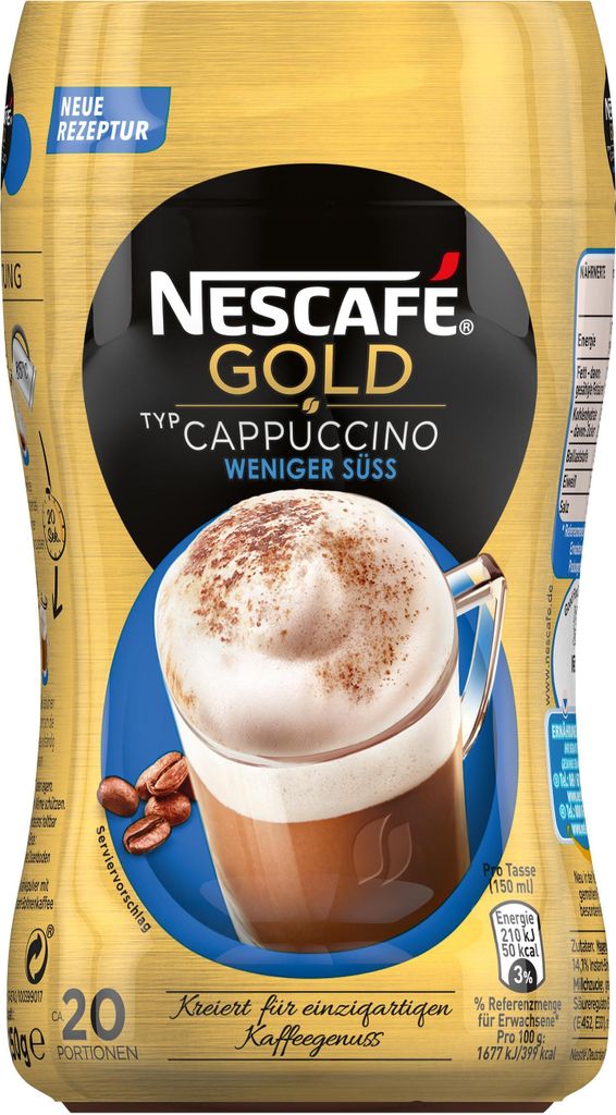 Nescafé Gold  Typ Cappuccino weniger süß | 250g Dose Produktbild 4
