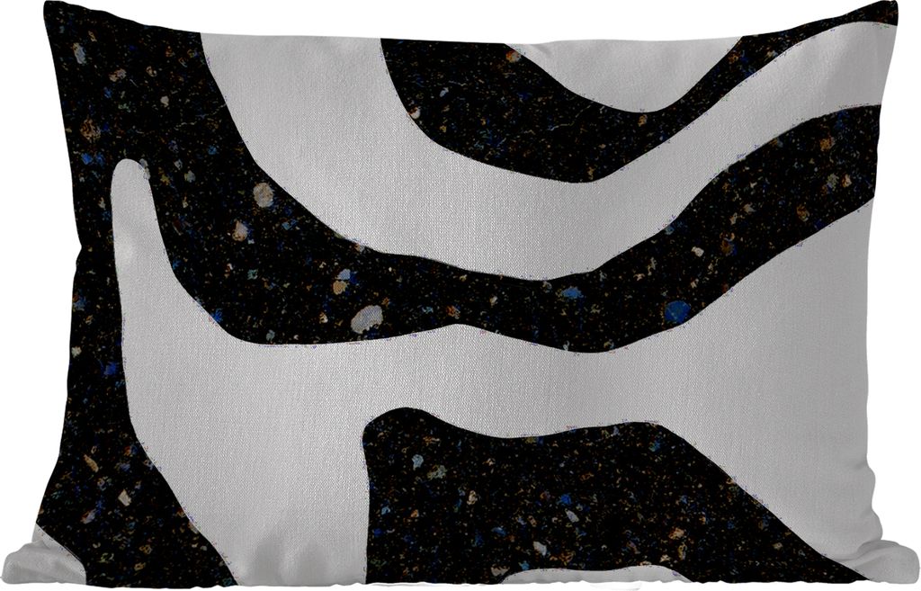MuchoWow Outdoor Kissen - Abstrakt - Minimalismus - Design - 50x30 cm - Wetterfest - Lounge Kissen - Sofa kissen - Wohnzimmer Dekoration