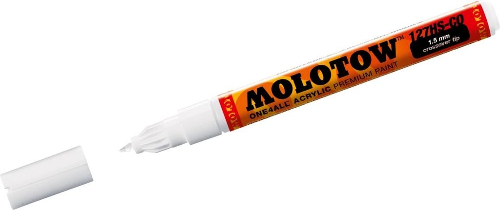 Molotow Acrylmarker ONE4ALL ACRYLIC 127 HS-CO 1,5 mm, Nr. 160, signalweiss